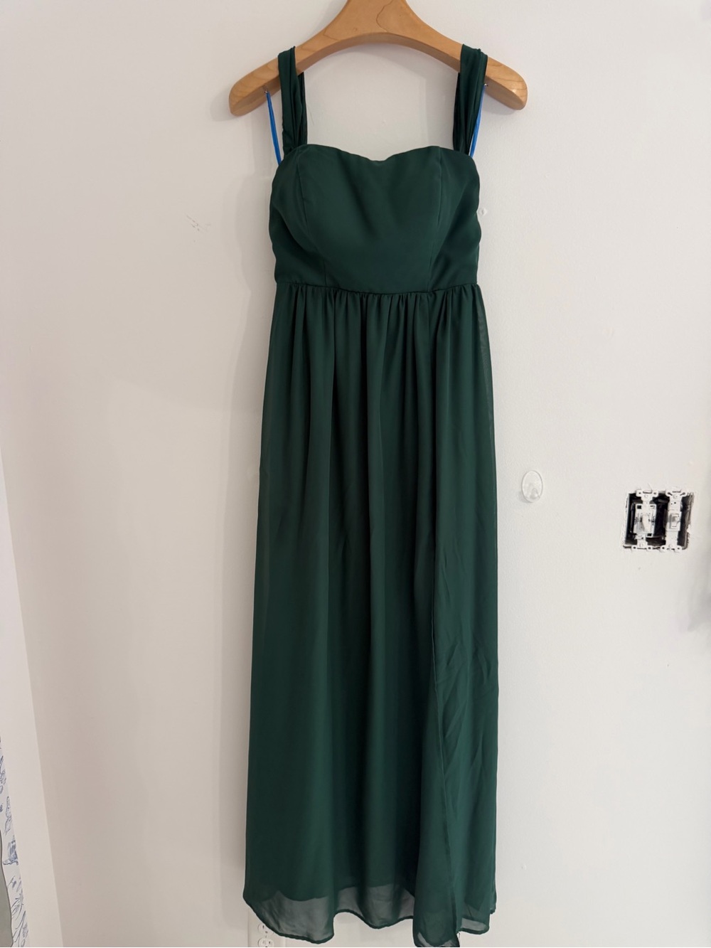Birdy Grey Forest Green Maxi Dress with Sweetheart Bodice